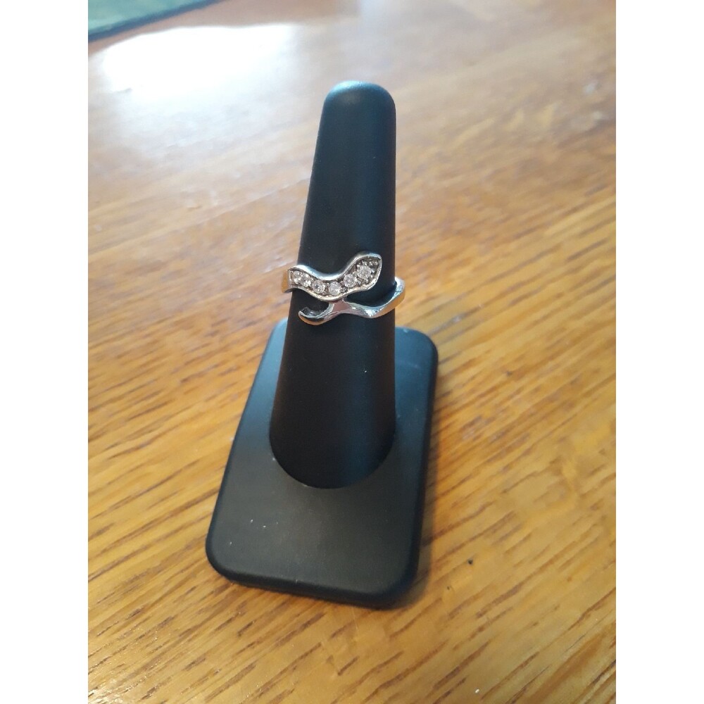 Sterling Silver CZ Ring Sz 7
